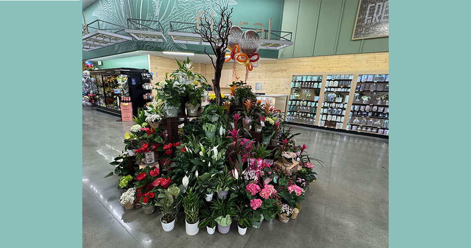 image of floral display at Mission Hills Pavilions store