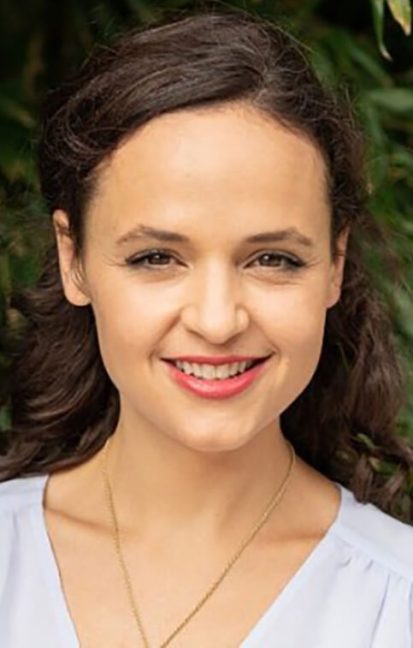 headshot of Mollie Crudden with Bimbo