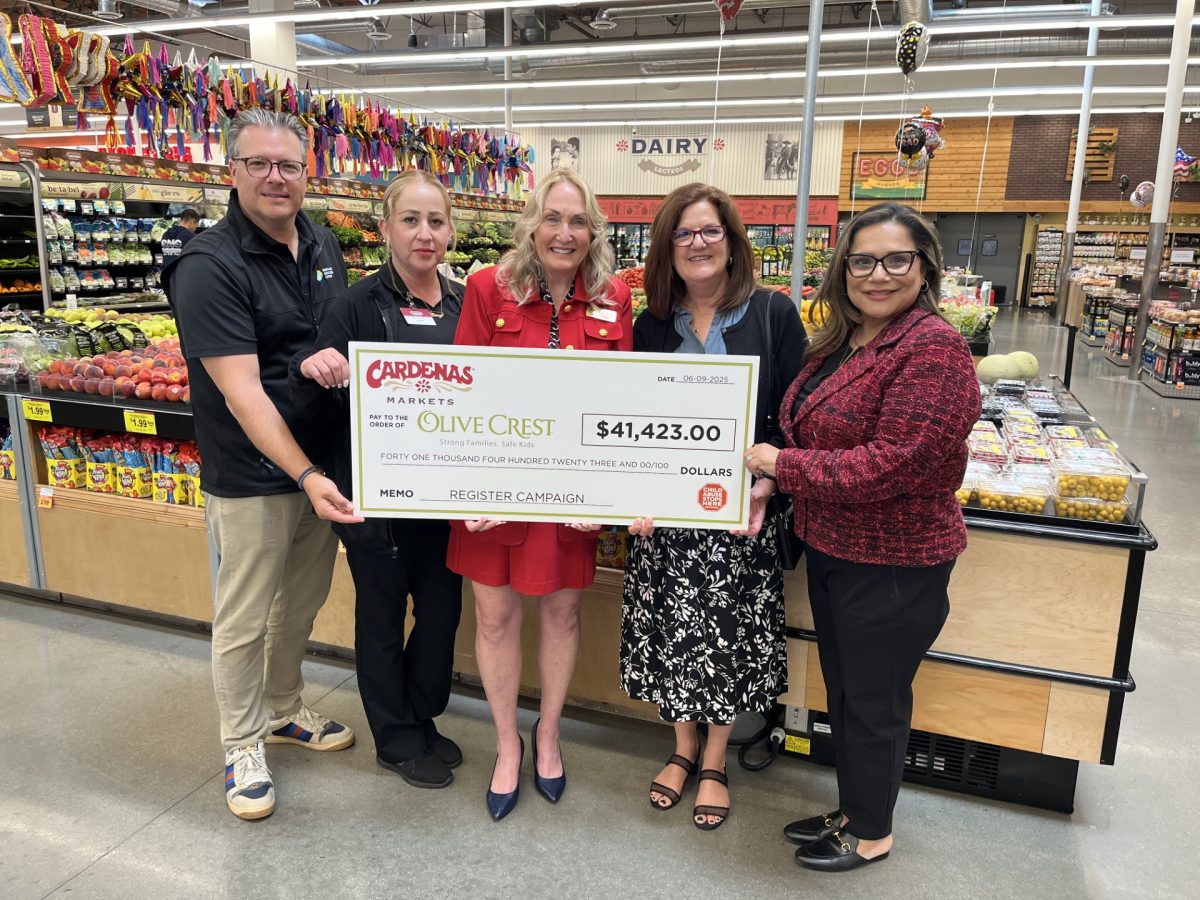 HGG Foundation Olive Crest check presentation