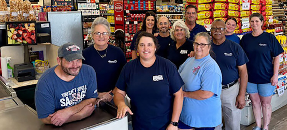 photo of the team at Russell’s Food Center