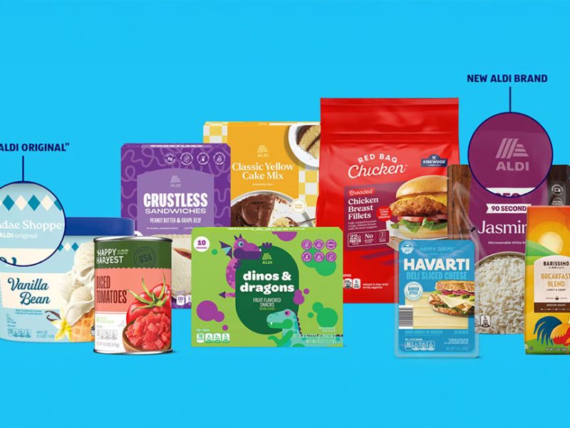 Aldi Debuts Largest Packaging Rebrand To Date
