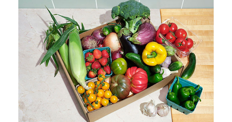 photo of a box of perishable foods