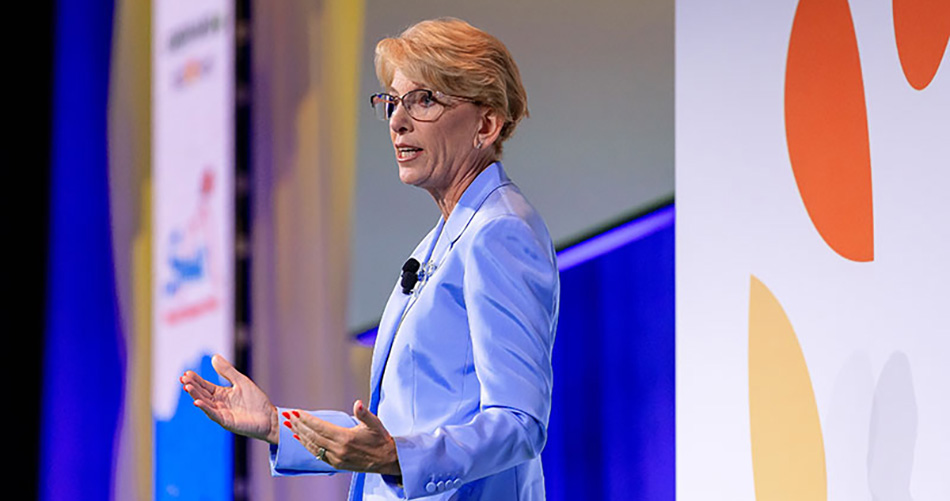 photo of International Fresh Produce Association’s CEO Cathy Burns