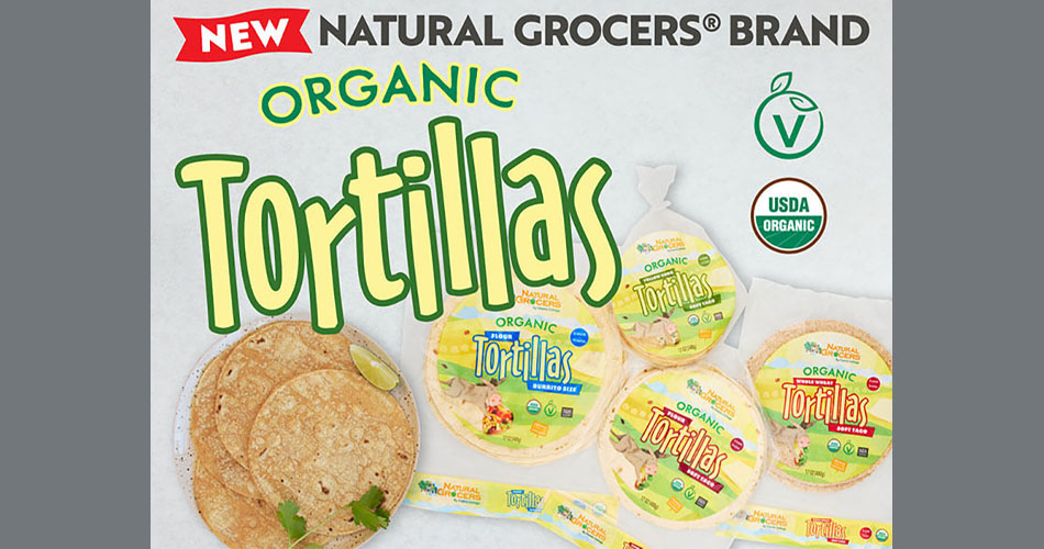 image of Natural Grocers organic tortillas package
