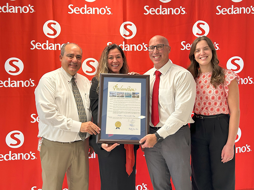 Sedano’s Supermarkets Receives Miami-Dade County Proclamation Declaring October 10 as “Sedano’s Supermarkets Day.”