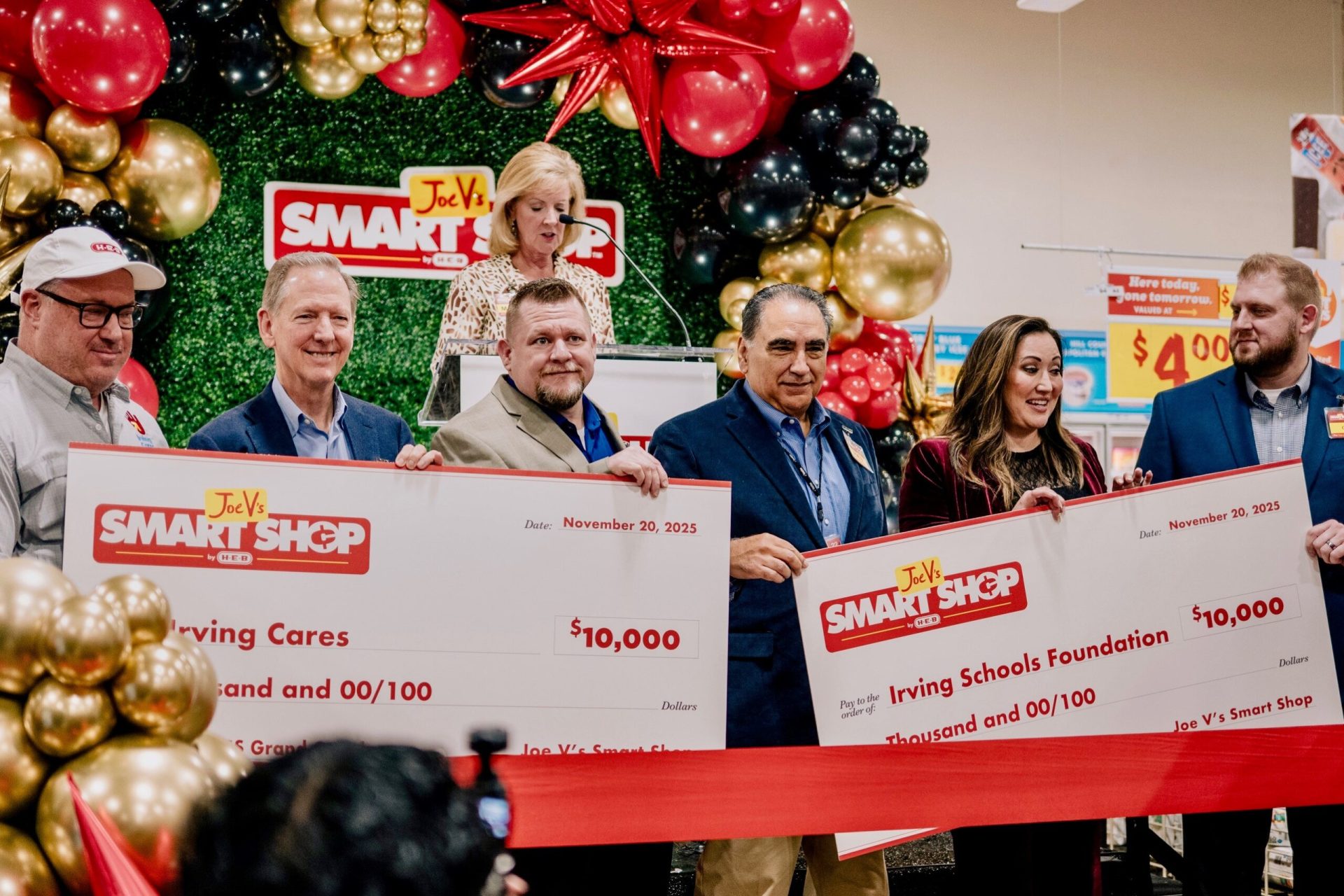 Joe V's Smart Shop donations