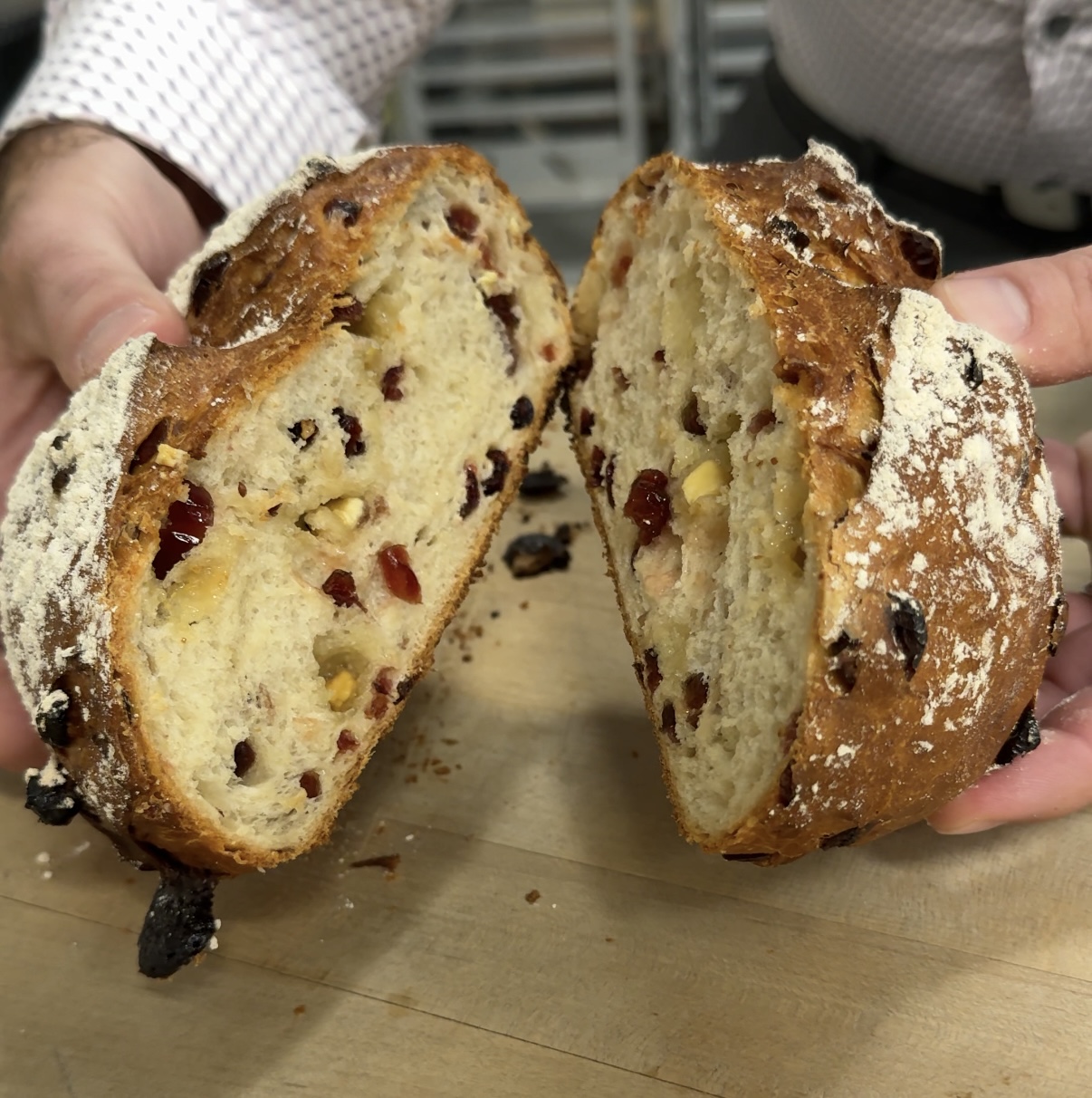 White Chocolate Cranberry Boule