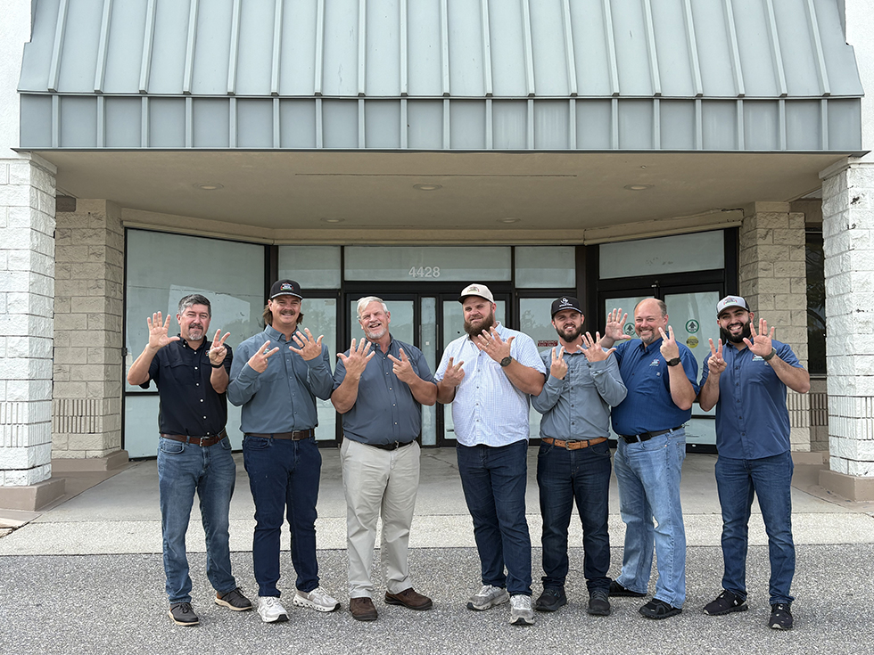 Pictured from left to right: CFO Steve Schlabach; President Sam Detwiler; Founder Henry Detwiler Sr.; VP of Purchasing Caleb Detwiler; VP of Retail Operations Henry Detwiler Jr.; VP of Operations Mike Asher; Director of Produce Mohamed El Mennani.