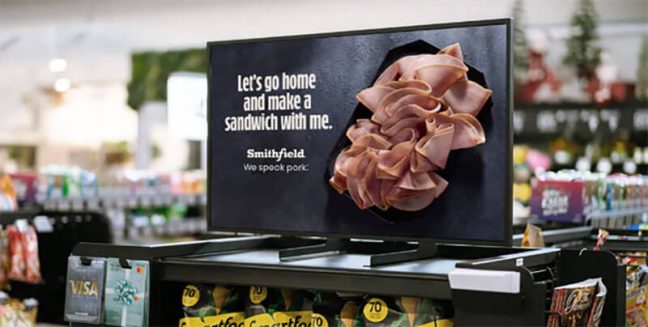 Smithfield Foods in-store display