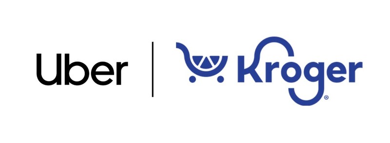 Kroger Uber logos combined
