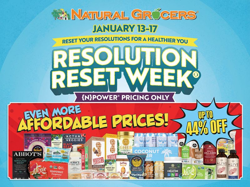Natural Grocers To Host Resolution Reset Week, Jan. 13-17