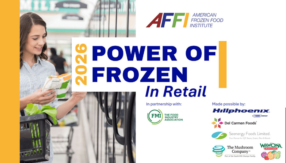 graphic showing cover of Power of Frozen in Retail 2026 report
