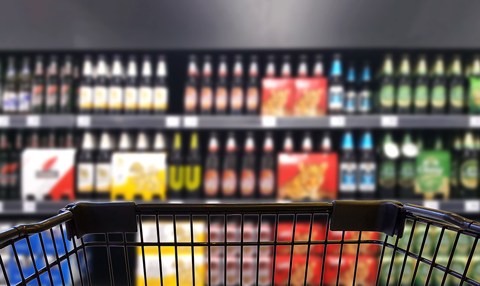 grocery alcohol Adobe Stock