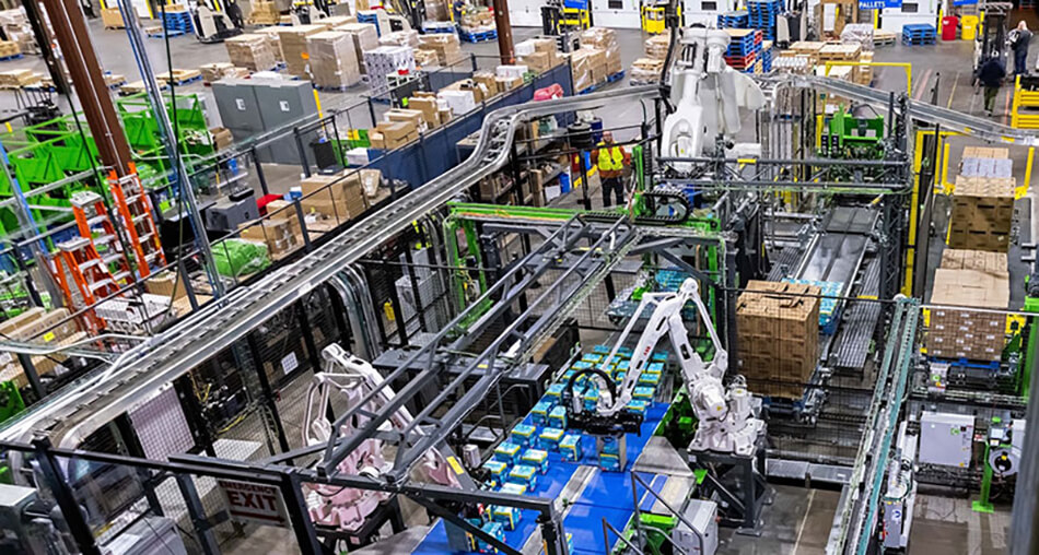 photo of Symbotic warehouse automation equipment that will be used at AWG Gulf Coast Division