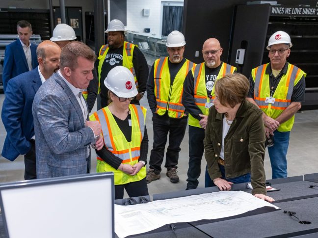 Big Y store planning with Gov. Healey