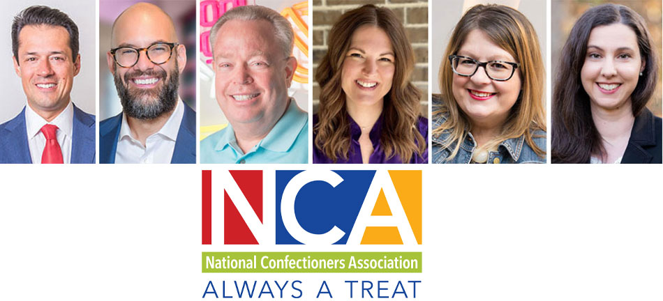 headshots of National Confectioners Association leaders who were promoted