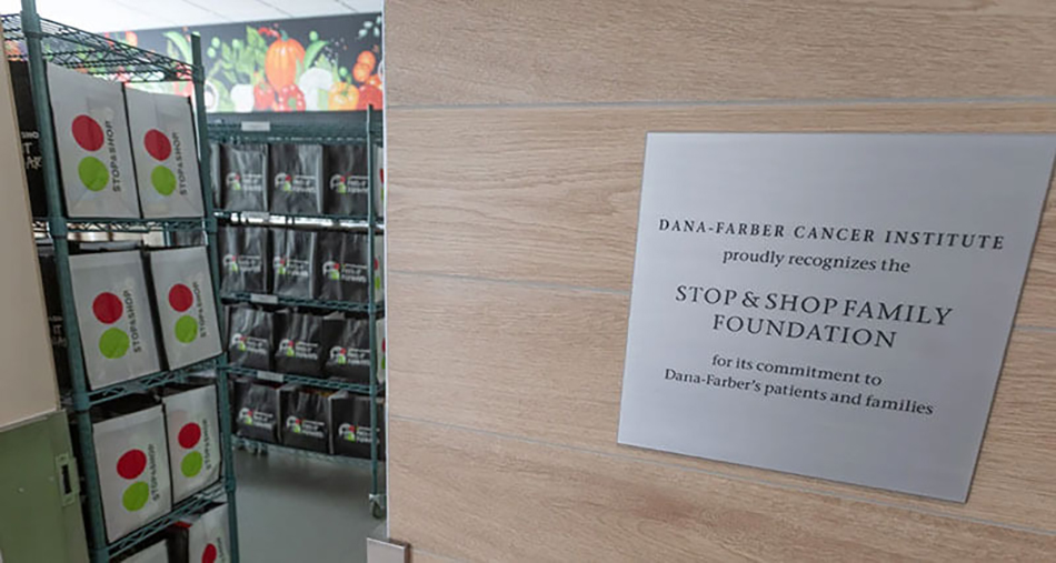 photo of Stop & Shop food pantry at Dana-Farber Cancer Institute