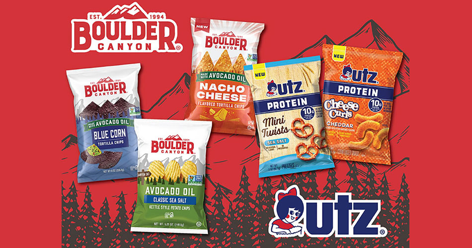 images of Utz Brands showcased at Natural Products Expo West