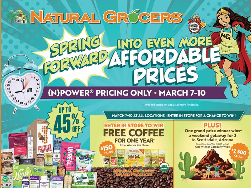 Natural Grocers To Host Spring Forward Savings Event March 7-10