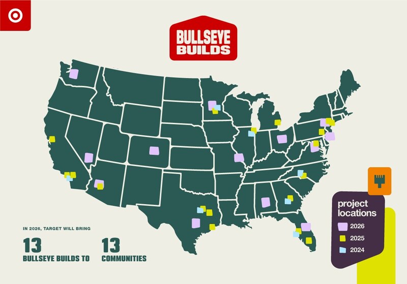 Target Announces 2026 Bullseye Builds, Investing in Community Spaces with Volunteerism and Design