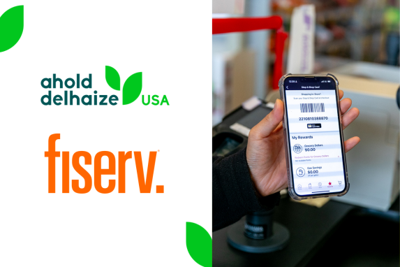 Ahold Delhaize USA Fiserv pay by bank option