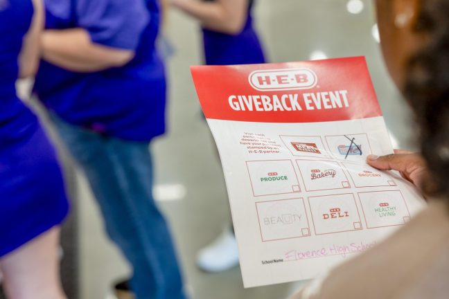 H-E-B Passport Giveback event