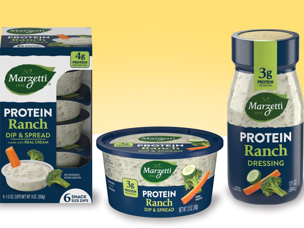 Marzetti Launches Protein Ranch Dressing, Dip Line