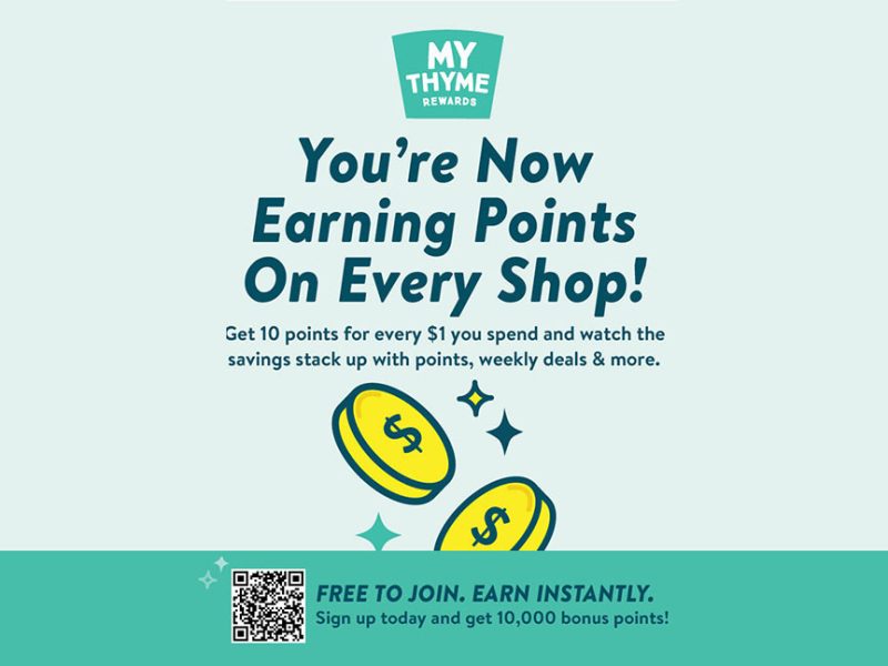 New Rewards Program Offers Fresh Thyme Shoppers More Savings