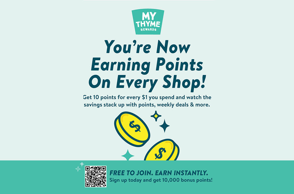 Fresh Thyme Market rewards