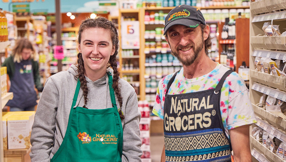 Crew members at a Natural Grocers store.