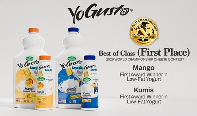 Yogusto® takes Best of Class in Drinkable Cultured Products