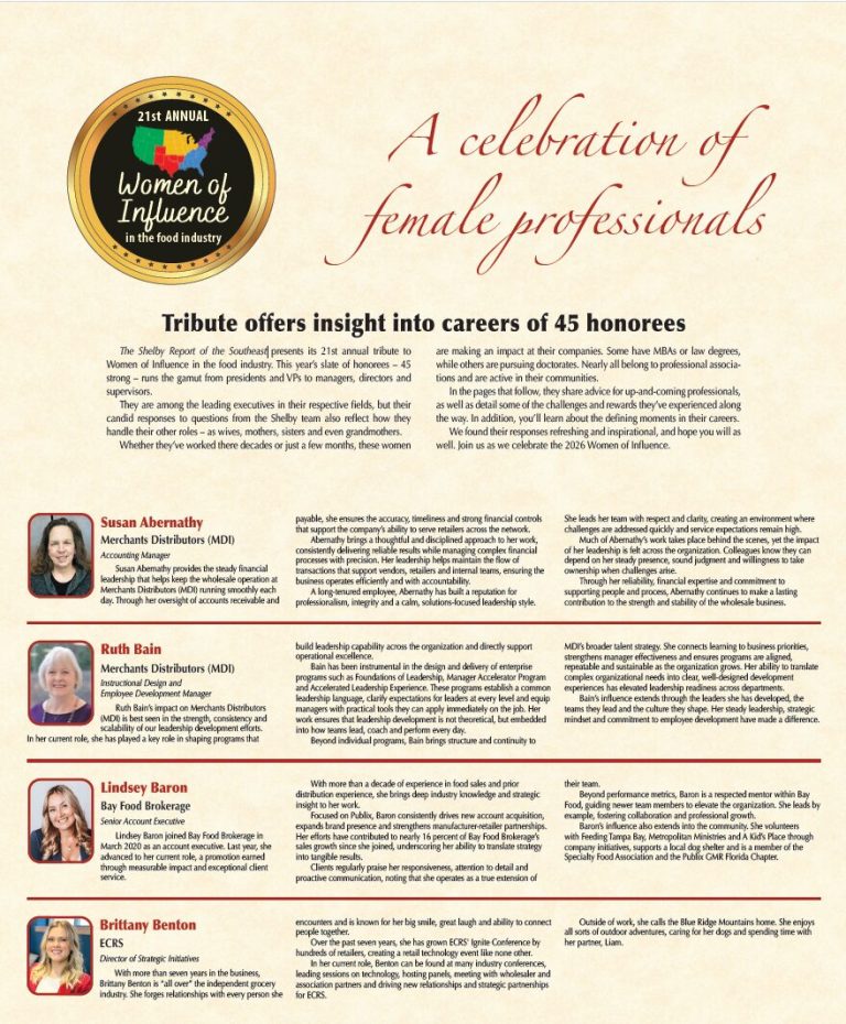 Magazine Page from Women of Influence