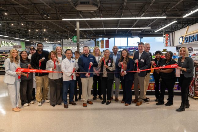 Ribbon cutting ceremony for new Meijer store in Brownsburg.