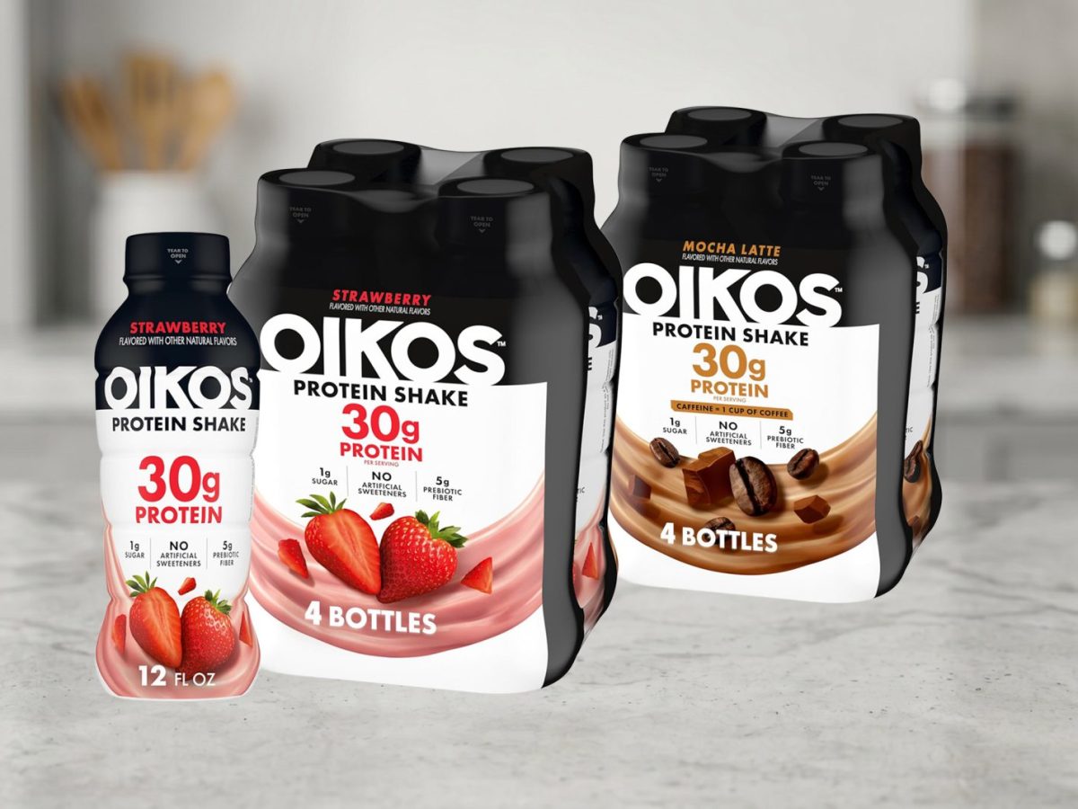 Oikos Adds Strawberry, Caffeinated Mocha Latte to Protein Shake Lineup