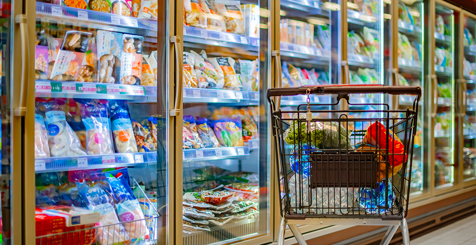 Adobe Stock grocery cart refrigeration