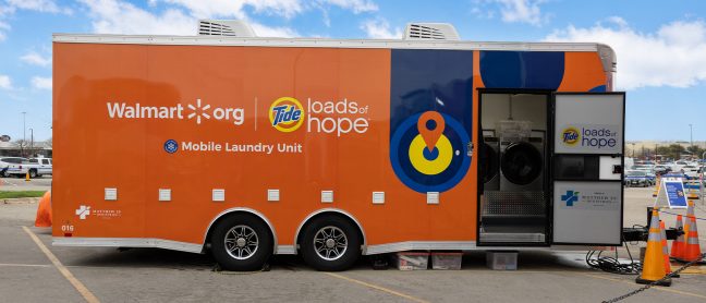 Mobile laundry unit Walmart Proctor & Gamble