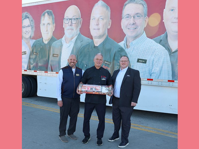 Hy-Vee Honors Longest-Serving Employees With Semi-Trailer Portraits
