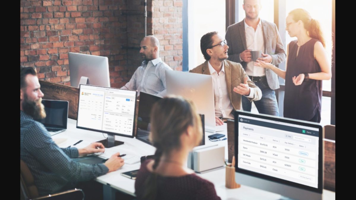 Image of employees at an office