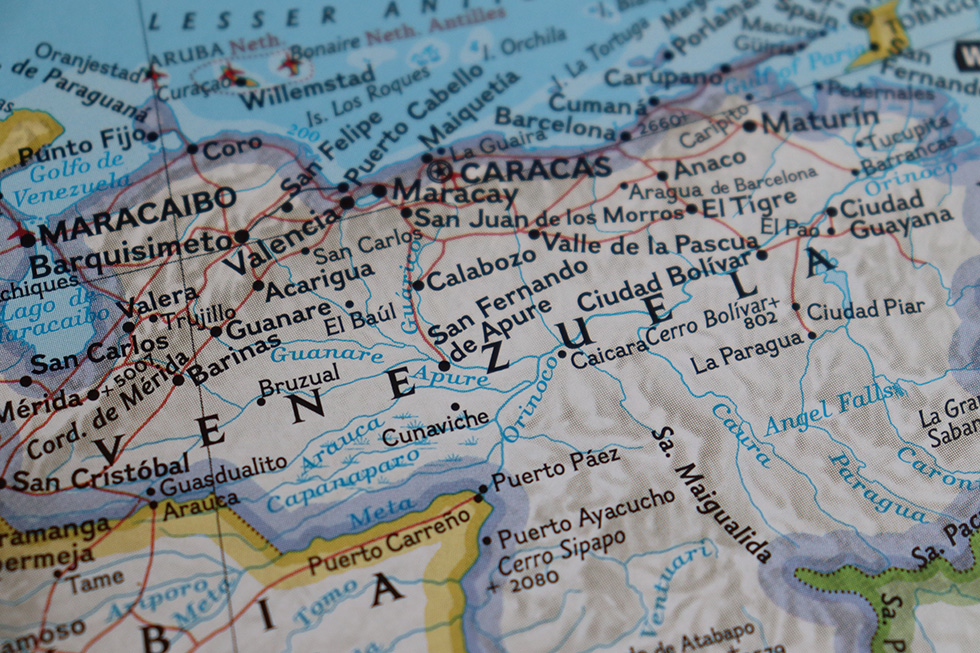 Venezuela map Adobe Stock