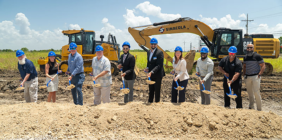 photo of groundbreaking for Kroger Marketplace store in Princeton