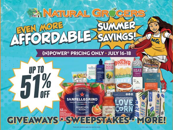 Natural Grocers To Host Summer Savings Event July 16-18