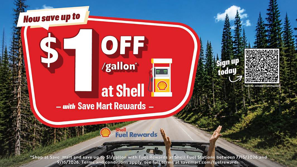 Save Mart $1 off fuel promotion graphic
