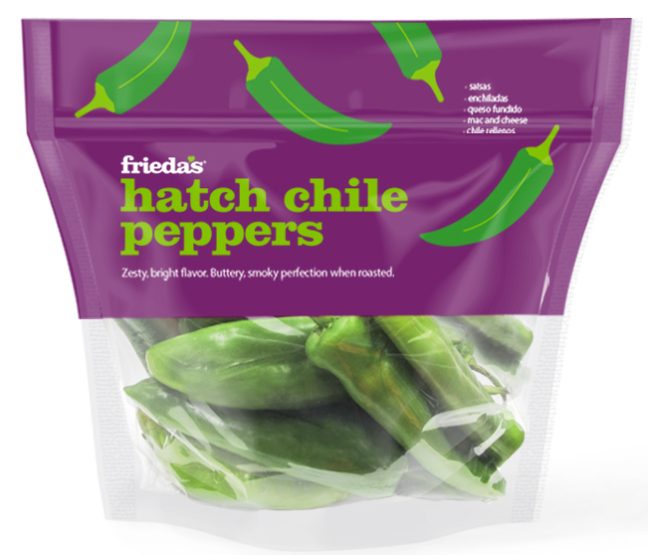 photo of bag of Frieda's Hatch chile peppers