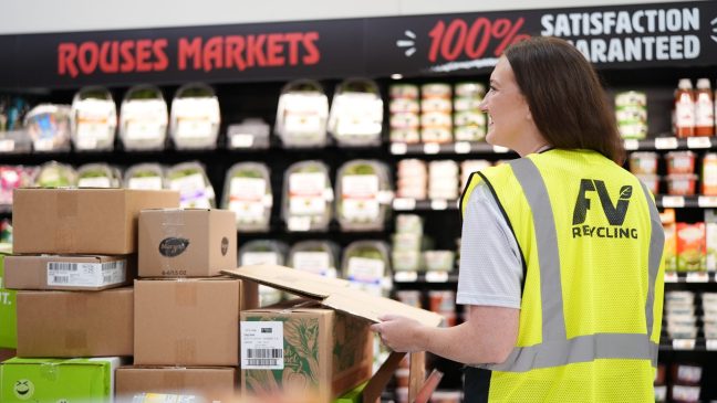 Rouses Markets, FV Recycling Turn Cardboard Into Revenue Source