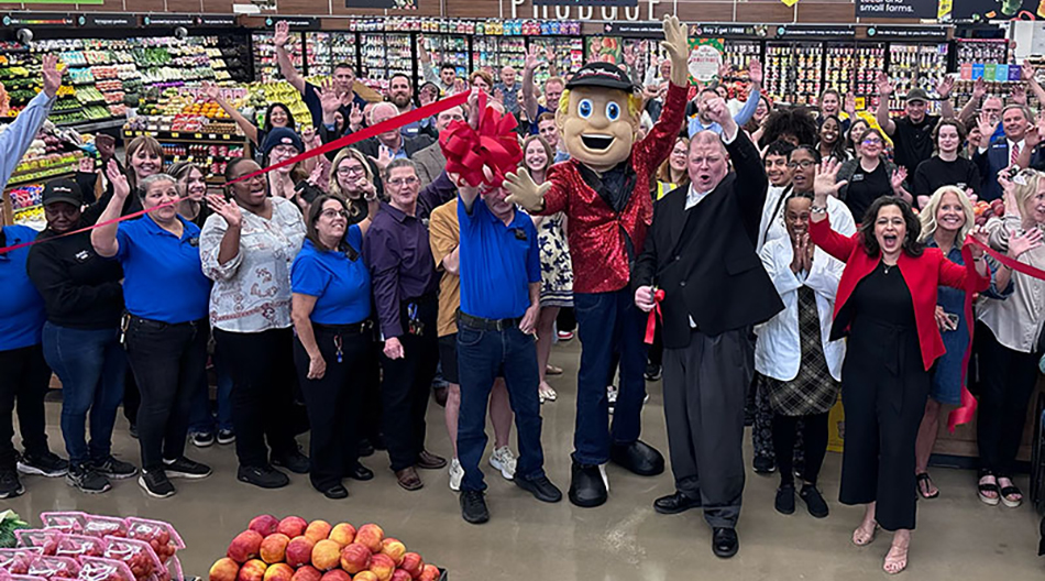 Grand-opening celebration at the new Tom Thumb store in Midlothian, Texas