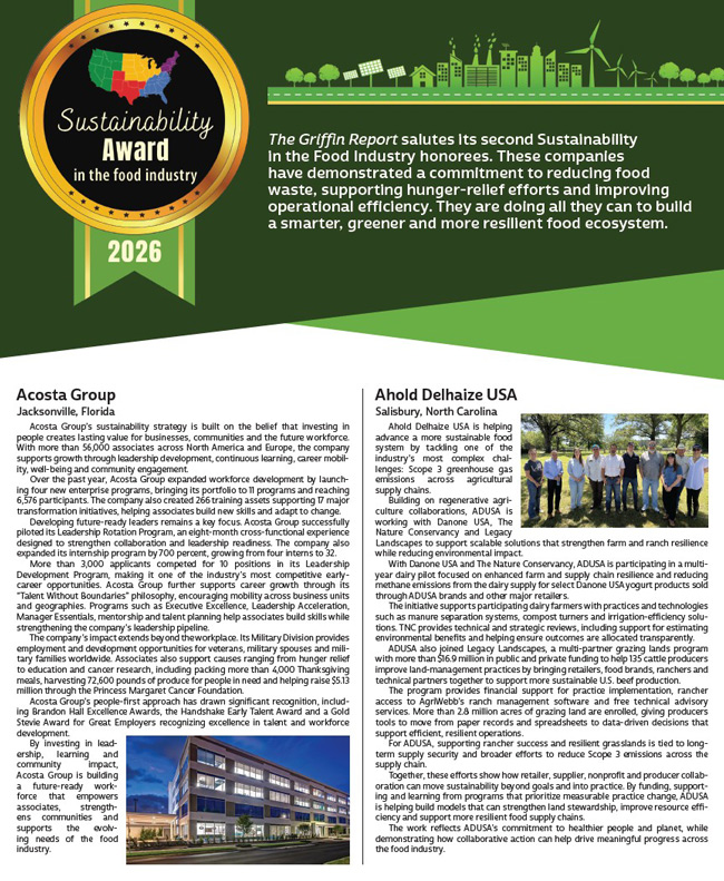 The Shelby Griffin Report 2026 Sustainability Cover Page