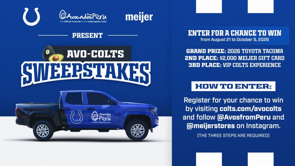 Avocados From Peru, Meijer, Colts Team Up On Football Sweepstakes