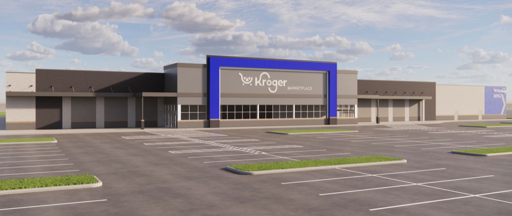 Rendering of the new Kroger Crandall, TX store