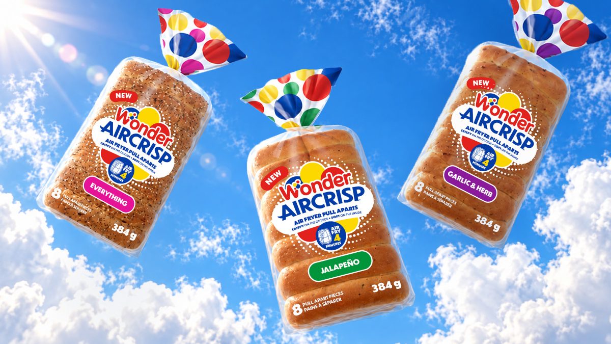 Wonder AirCrisp™, the fresh bakery product specifically developed for the air fryer.