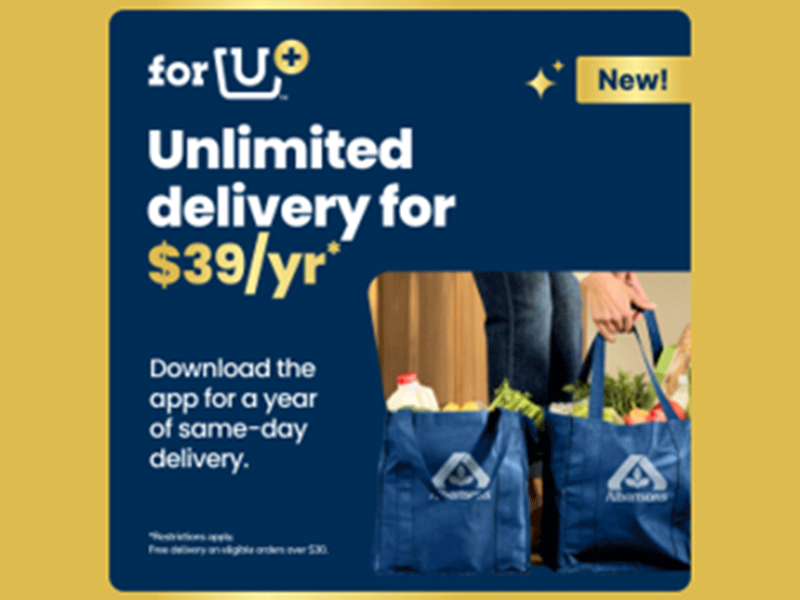 Albertsons Launches ‘For U+’ Subscription For $39 A Year